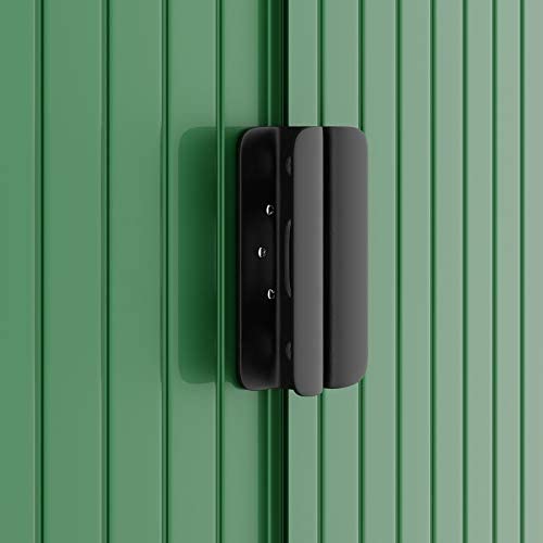 Deuba tool shed green made of metal 185 x 108 tool shed with ventilation and sliding door - Image 9