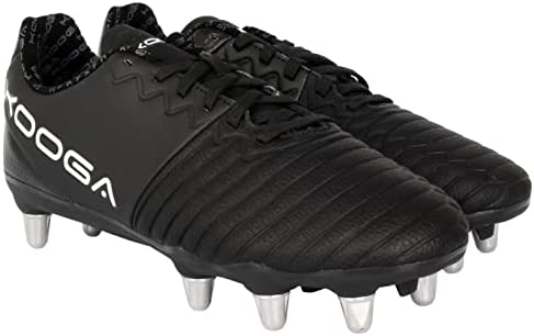 Kooga Mens Power SG Rugby Boots Laces Metal Studs Leather - Image 5