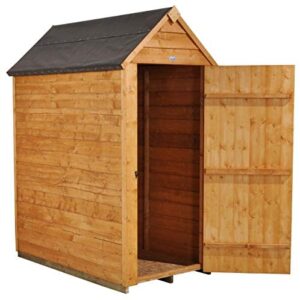 Forest Garden 3 x 5 Apex Overlap Dip Treated Wooden Garden Shed No Windows