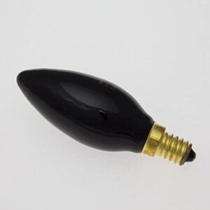 showking Black light C35 240V / 40W - UV-candle bulb/Base E-14 / UV-active - energy saving black light - UV lamp