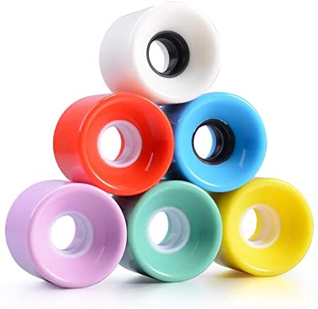 RaceBon 60mm Longboard Skateboard Wheels Hardness 78A Polyurethane Cruising Wheel Free 608 Bearings and Spacers Set of 4 - Image 6