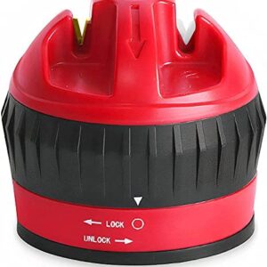 MiSharp SM-100 Manual Knife Sharpener for Straight, Serrated Knives and Chef's Knife, Professional 2-Stage Tungsten Carbide Kitchen Knife Sharpening Tool Helps Repair and Restore Blunt Kitchen Knives
