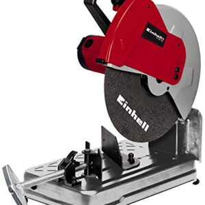 Einhell TC-MC 355 Metal Cutting Saw | 2300W Chop Saw with 355mm Cutting Disc, Soft Start, Adjustable Height Stop, Clamping Mechanism with Quick-Release Lock | Bench Type Cross Cut Saw