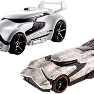 Star Wars Hot Wheels Cars - First Order Stormtrooper & Captain Phasma