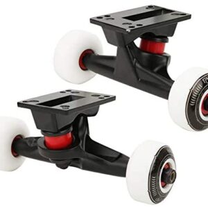 VGEBY Skateboard Wheel Set, Quality Double-Warped Skateboard Trucks Combo Set Wheel Bracket Bridge Kit