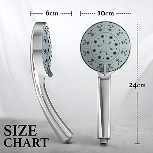 DIY Doctor Universal Shower Head - High Pressure - 5 Adjustable Spray Modes - Stunning Chrome Finish - Easy Limescale Removal - Image 5