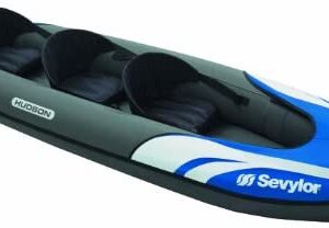 Sevylor Hudson Inflatable Kayak, Three Person - Blue