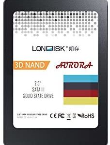 LONDISK 2.5 Inch 240GB Internal SSD Hard Drive Solid State Drives SATA 3.0 7mm SSD 2.5 Internal Drive for Gaming DIY PC / Laptop / Computer(240GB SSD)