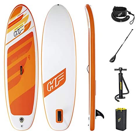 Bestway Hydro-force SUP, Aqua Journey Set Stand Up Paddle Board with Hand Pump and Travel Bag, 9 ft