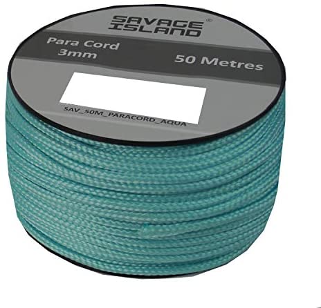 Savage Island 50m Reel Paracord Army Camping for Tent Basha Bivi Shelter Buidling Hammock Gardening Bushcraft