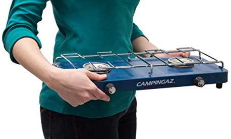 Campingaz Base Camp Various Cooking Options with 2 Hobs, Gas Cooker with 2 Burners, Power 2 x 1600 Watt, Unisex, Adult, Blue, One Size - Image 3