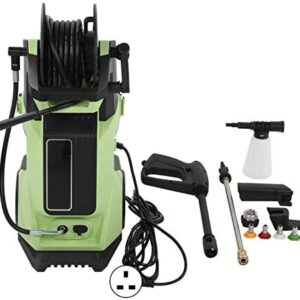 High Pressure Washer, Pressure WasherElectric Portable Lightweight Power Washer Patio Cleaner with Accessories, Car/Patio/Yard Washing Machine for Home Garden Driveways(UK)