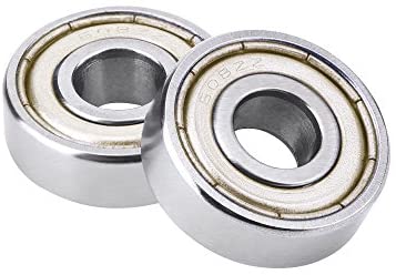 eBoot 608 ZZ Skateboard Bearings Longboard Roller Skate Bearings 608 Ball bearings, Double Shielded, Silver, 8 Pack - Image 4