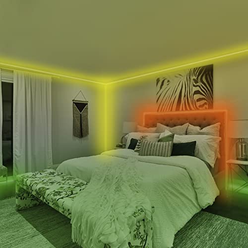 LED Strip Lights 15m Ultra-Long LED Lights Strip with Remote,App Control Bluetooth RGB Music Sync Colour Changing LED Mood Strip Lights for Bedroom Ceiling Under The Cabinet (15M) - Image 6
