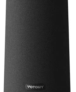 Votomy Portable Bluetooth Speaker, Bluetooth Speaker Wireless 6 LED Lights, IPX7 Waterproof, 24Hrs Playtime, Loud Bluetooth Speaker Built-in Mic, 360° Surround Sound For Parties, Camping