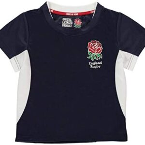 RFU Boys England Poly T-Shirt Infant Crew Neck Short Sleeve