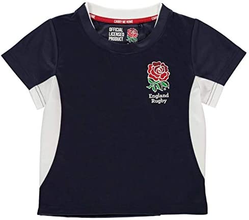 RFU Boys England Poly T-Shirt Infant Crew Neck Short Sleeve
