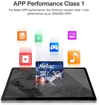 Netac 32GB MicroSDHC Memory Card, Micro SD Card R/W up to 90/10MB/s, TF Card 4K Full HD Video Recording, UHS-I, C10, U1, A1, V10, for Camera, Smartphone, Security System, Drone, Dash Cam, Gopro - Image 2