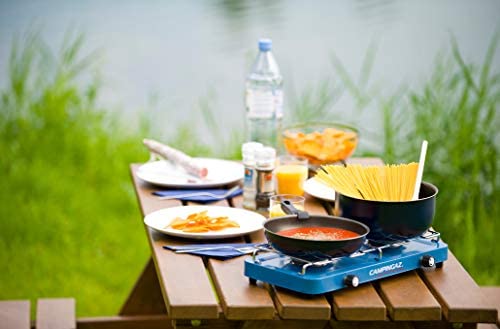 Campingaz Base Camp Various Cooking Options with 2 Hobs, Gas Cooker with 2 Burners, Power 2 x 1600 Watt, Unisex, Adult, Blue, One Size - Image 4
