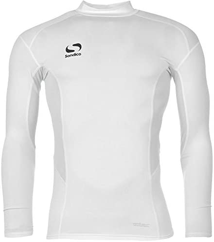 Sondico Kids Base Layer Mock Top Junior Long Sleeve Compression Fit Sports - Image 2