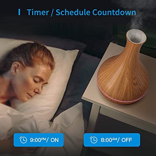 Alexa Oil Diffuser - Meross 400ml Smart WiFi Ultrasonic Diffuser, Compatible with Alexa and Google for Home Bedroom, APP Control, BPA-Free, Ultra Quiet - Image 5