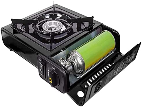 GREEN HAVEN Black Portable Camping Stove with Cary Case & 8 Butane Gas | Premium Camping Gas Stove |EN417 Compliant Camping Stove Gas Portable |Gas Camping Stove with Automatic Ignition & Heat Control - Image 6