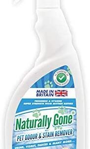 Pet odour & stain remover - urine, vomit, faeces - Organic Multi - Healthy Enzyme Formula - Dogs, cats etc-biodegradeable - bed, glass, carpet and fabric cleaner - Herbal Fresh - 100% effective