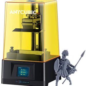 ANYCUBIC Photon Mono 4K 3D Printer UV Light Curing LCD Resin 3D Printer with 6.23" 4K Monochrome LCD, 5.19" x 3.14" x 6.49" Printing Size