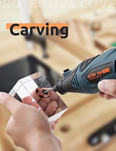 Rotary Tool Detlev Pro 170W Rotary Multi Tool Kit with Flex Shaft and 153 Accessories, Variable Speed 35000rpm Max, Combitool for DIY Craft Projects - Image 7