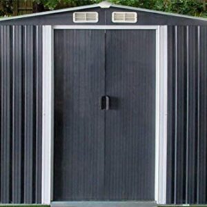 dirty pro tools Metal Shed Width 10 ft x Depth 12 ft with base Garden shed