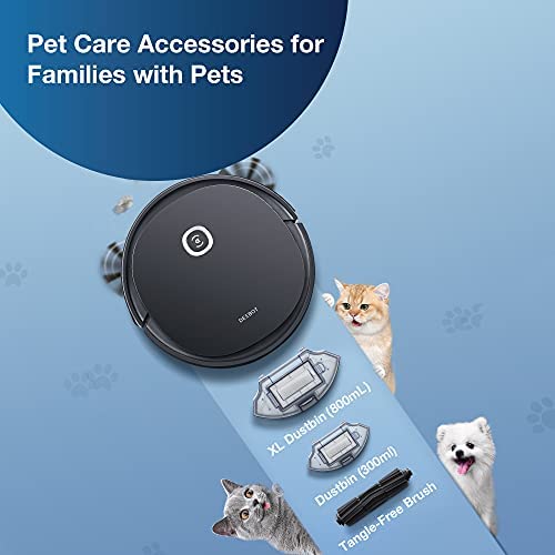 Ecovacs DEEBOT OZMO U2pro Robot Vacuum Cleaner Sweep&Mop 2in1 (150mins Runtime, Extra 800ml Large Dustbin &Tangle-Free Brush, Victual Boundary, OZMO™Mopping) for Pet Hair, Hard Floor & Low-pile Carpet - Image 2
