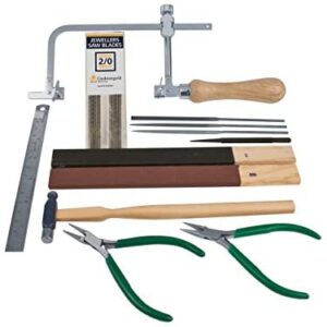 Cooksongold Esssentials 12 Piece Starter Tool Kit, Ideal for jewellery students and hobbyists