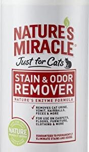 Nature's Miracle Just for Cats Stain & Odor Remover, 32-Ounce Pour Bottle (HG-5158)