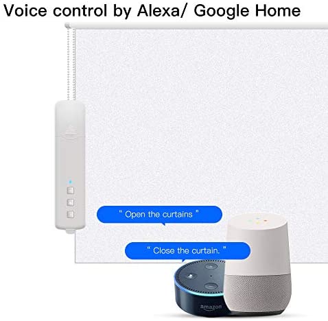 Tuya WiFi Roller Shade Driver,Blind Engine Smart Electric Blind with Rechargeable Battery Echo Google Assistant Voice Control Roller Blind Motor with Remote (Rechargeable Tuya Wifi) - Image 3