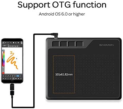 GAOMON S620 OSU Small Graphics Tablet with 4 Express Buttons, for Drawing, Online-Learning, Compatible with Windows & Mac & Android - Image 4