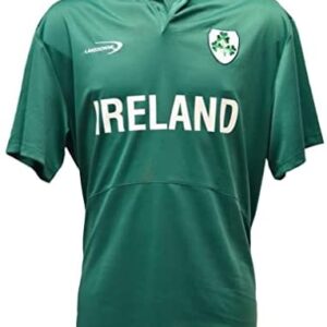Lansdowne Green Ireland Shamrock Performance Short Sleeve Rugby Shirt