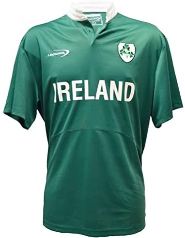 Lansdowne Green Ireland Shamrock Performance Short Sleeve Rugby Shirt