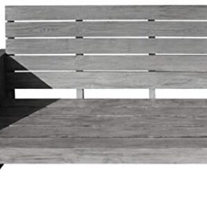 Strandgut07 lounge bench, garden bench, teak, grey wash