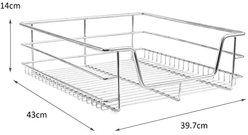 KuKoo 6 x Kitchen Pull Out Soft Close Baskets, 500mm Wide Cabinet, Slide Out Wire Storage Drawers - Image 7