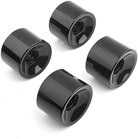 Fafeims 4Pcs 70 * 51mm PU Skateboard Wheels High Resilient Sports Fish Board Wheels Long Board Wheel (Black) - Image 9