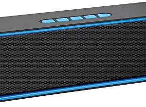 Kolaura Portable Wireless Speaker, Bluetooth 5.0 Speaker with 3D Stereo HiFi Bass, 1500mAh Battery, 12 Hour Playtime (Blue)