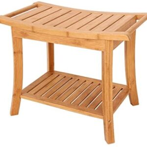 Li Jing home Bath stool wooden bathroom non-slip bench old man bath seat bathtub seat disabled handrail non-slip shower chair/pregnant woman bath stool strong bearing capacity