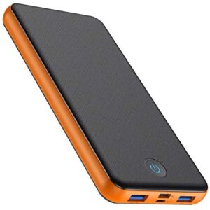 HETP Power Bank - Fast Charging 26800mAh Portable Charger [18W PD QC 3.0] 3-Output & 2-Input USB C External Battery Pack Compatible with iPhone 13 12 X Pro Samsung S21 S20 Huawei Xiaomi etc - Orange