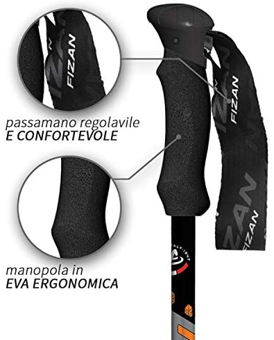 Fizar Compact, Feather Model, Hiking Poles and Nordic Walking Sticks Unisex Adult - Image 8
