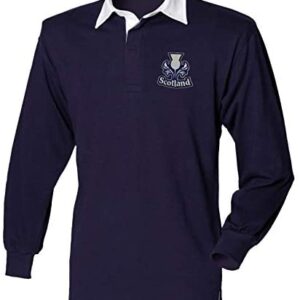 Super Lemon Scotland Scottish Adults Long Sleeve Rugby Shirt Exclusive Retro Vintage Mens Womens Unisex Shirt, Great for Any Scottish Rugby Fans for 6 Nations and World Cup