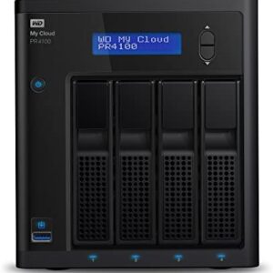 WD 56 TB My Cloud Pro PR4100 Professional Series 4-Bay Network Attached Storage - NAS - WDBNFA0400KBK-EESN