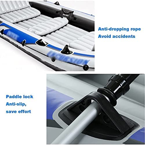 ZXQZ Kayak, 4 People Inflatable Kayak with Tent Inflatable Canoe Blow Up Kayak for Summer Surfing Fishing - Image 4