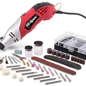 Hi-Spec 121 Piece 170W 1.4A Corded Rotary Power Tool Kit Set with Dremel Compatible Bit Accessories. Drill, Cut, Trim, Grind & Sand in DIY Repairs, Hobbies & Craftwork