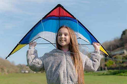 NorthHawk Tie-Dye Stunt Kite with Strings & Carry Bag | Easy to Fly | Great Gift for Kids and Adults | Sports Tricks Dual Line Kite - Image 2