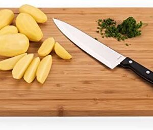 Blumtal Wooden Chopping Board - 2 Sizes, Bamboo Cutting Board with Handy Juice Groove (45 x 30cm)